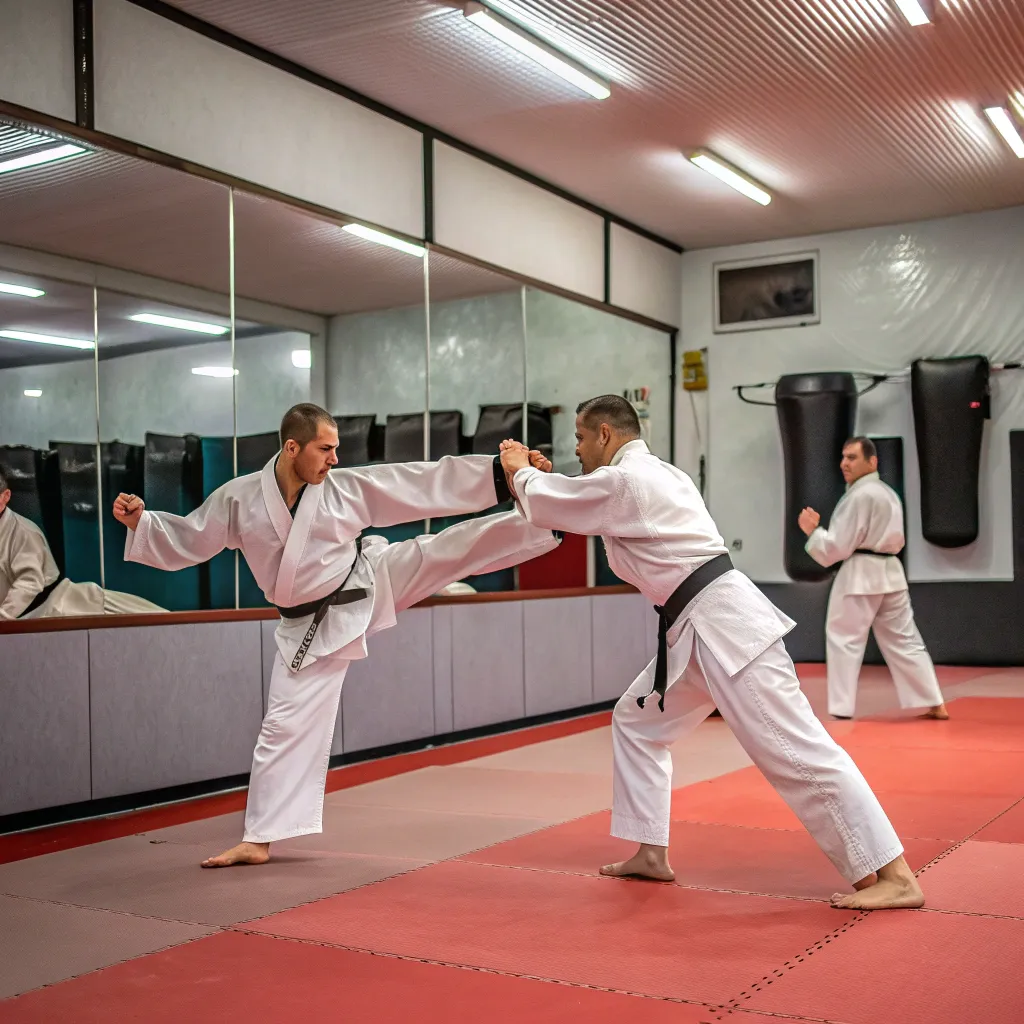 Advanced karate training